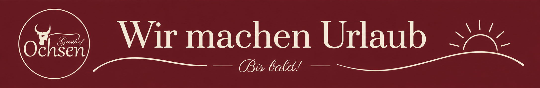 Wir machen Urlaub Banner 2